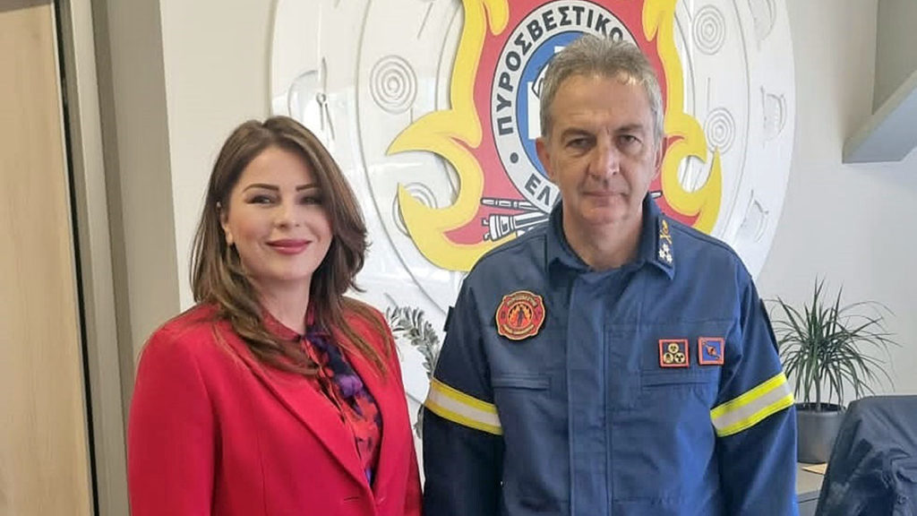 Στο νέο Αρχηγό του Πυροσβεστικού Σώματος η Κατερίνα Παπακώστα