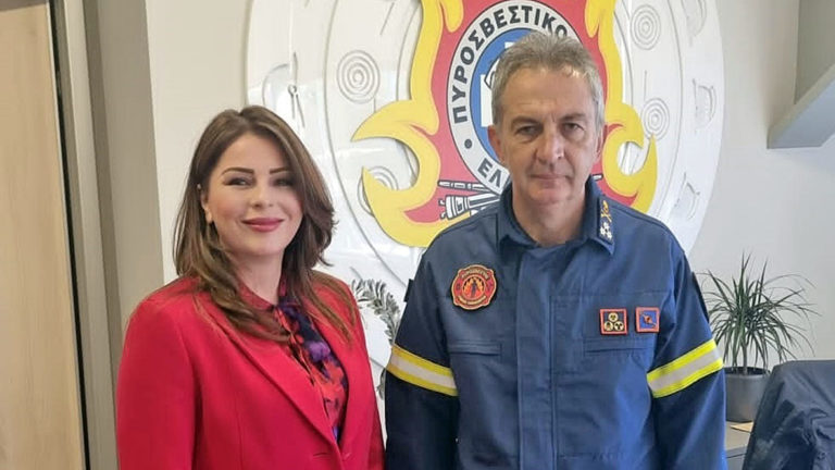 Στο νέο Αρχηγό του Πυροσβεστικού Σώματος η Κατερίνα Παπακώστα
