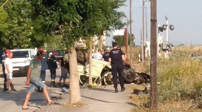 Λάρισα: Επικίνδυνη διάβαση τρένων στη συνοικία Αγίου Γεωργίου δίπλα σε σχολείο