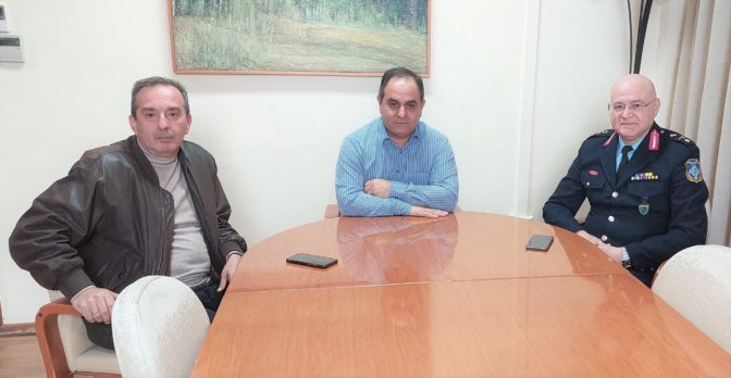 Επίσκεψη του νέου Αστυνομικού Διευθυντή στο Δήμαρχο Καρδίτσας