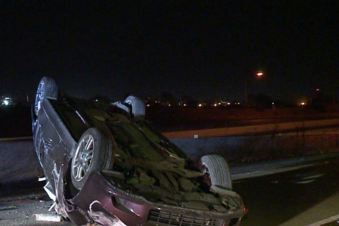 Λάρισα: Τροχαίο με ανατροπή αυτοκινήτου στο δρόμο προς Τύρναβο