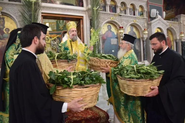Η Κυριακή των Βαΐων στην Ιερά Μητρόπολη Τρίκκης (φωτο)