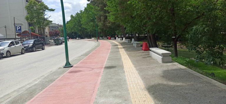 Σχεδόν ολοκληρώθηκε η ανάπλαση της παραποτάμιας οδού Κανούτα