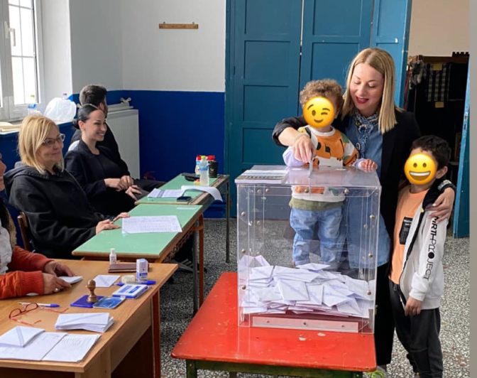 Με τους καλύτερους συνοδοιπόρους ψήφισε η Παναγιώτα Δριτσέλη