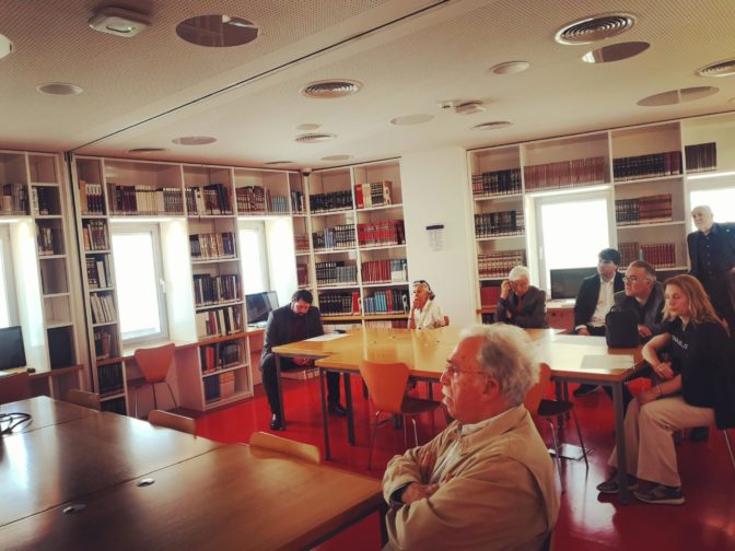 Ο Πρόεδρος του Ιδρύματος «Αικατερίνης Λασκαρίδη» στη Βιβλιοθήκη Καλαμπάκας