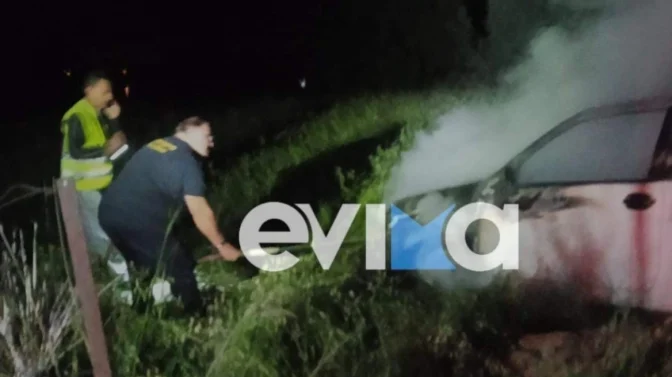 Εύβοια: Αυτοκίνητο «λαμπάδιασε» μόλις πήρε μπροστά