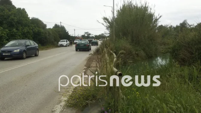 Πύργος: ΙΧ «βούτηξε» σε αρδευτικό κανάλι