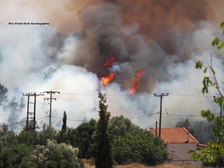 Σώθηκε ο Ιερός Ναός του Οσίου Παϊσίου στα Δεβενοχώρια από την πυρκαγιά