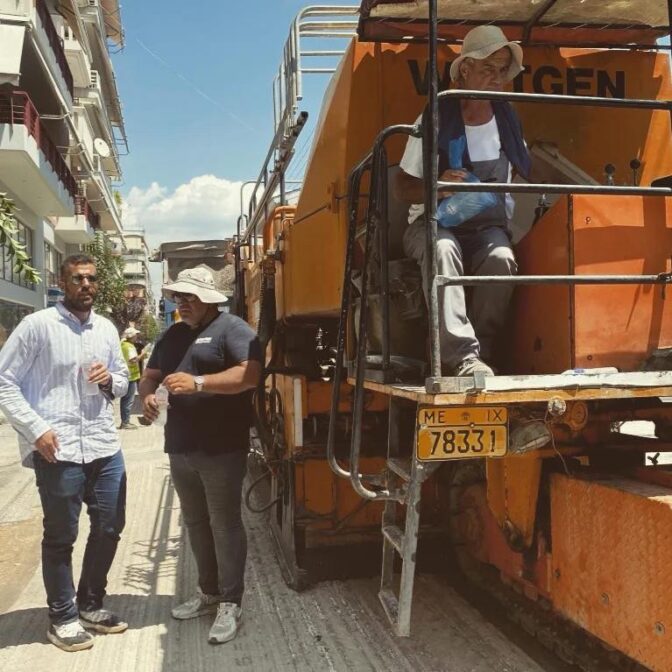 Γιώργος Καταβούτας: Σε εξέλιξη δύο σημαντικότατες εργολαβίες ασφαλτοστρώσεων εντός του αστικού ιστού