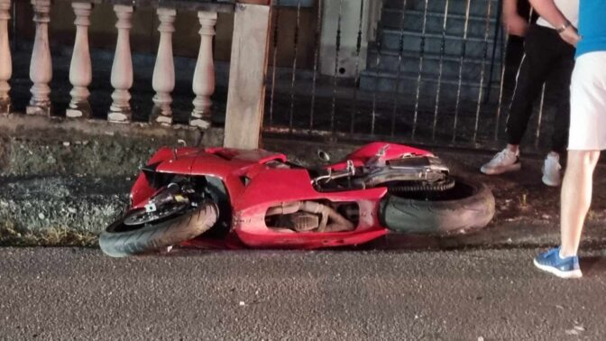 Σοβαρός τραυματισμός δικυκλιστή σε τροχαίο στο Καστράκι (φωτό)