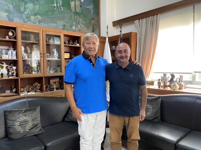 Επίσκεψη του Δημήτρη Καβράκου στον Νίκο Σακκά