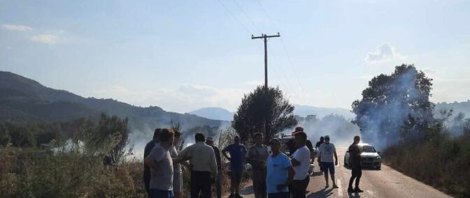 Φωτιά σε αγροτική έκταση στον Γάβρο Καλαμπάκας (φωτό)