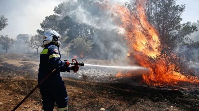 Συναγερμός στην Πυροσβεστική από φωτιά στους Ταξιάρχες