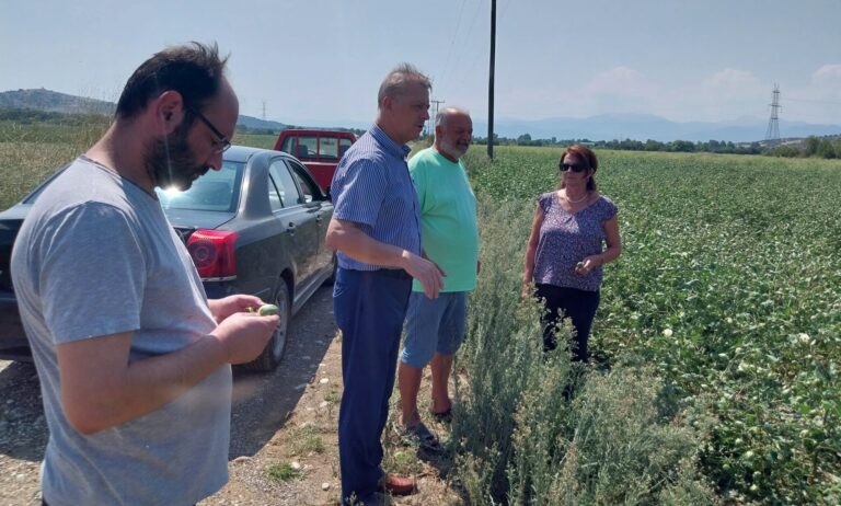 Ο Τάσος Τσιαπλές στα πληγέντα χωριά των Τρικάλων