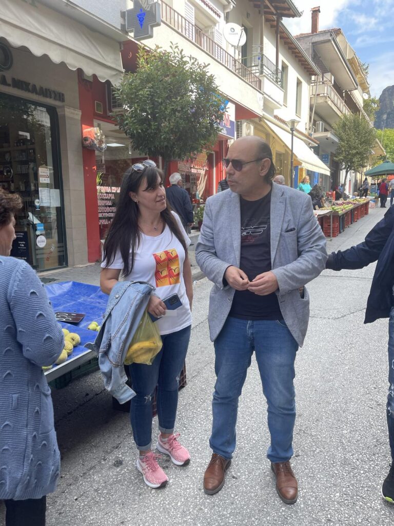 Βασίλης Αγγέλης: Στη λαϊκή αγορά της Καλαμπάκας ο υποψήφιος Περιφερειακός Σύμβουλος