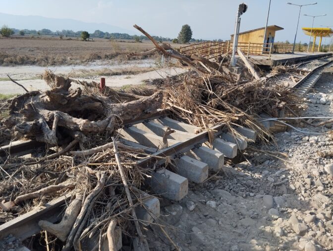 ΣΦΣ Τρικάλων: Άμεση ανάγκη αποκατάστασης των ζημιών στο σιδηροδρομικό δίκτυο