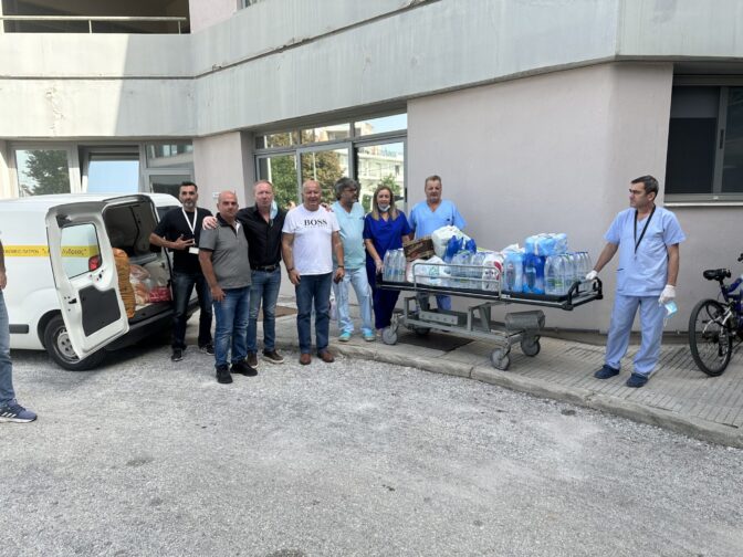 Είδη πρώτης ανάγκης στο Νοσοκομείο Τρικάλων από το ΓΝ Πατρών