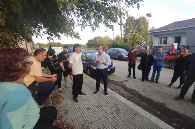 Επιτόπιες επαφές του Νίκου Σακκά με τους κατοίκους των χωριών