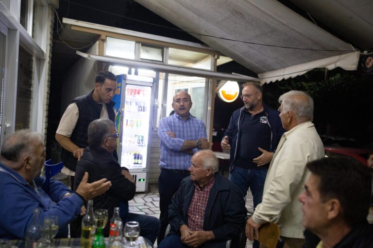 Με λύσεις ο Σακκάς στα χωριά του Δήμου