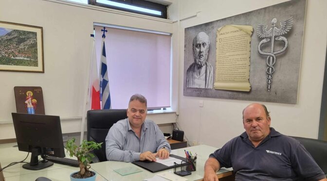 Τοποθέτηση αυτόματου εξωτερικού απινιδωτή στην Τ.Κ. Προδρόμου