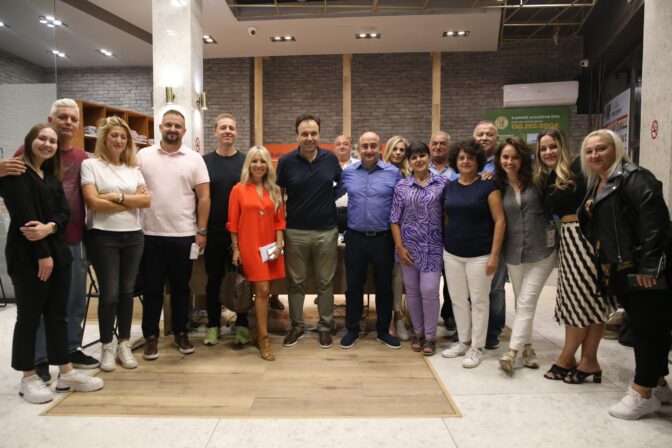 Το εκλογικό κέντρο του Νίκου Σακκά, επισκέφθηκε ο Δημήτρης Παπαστεργίου