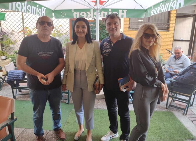 Ομιλία στο Ράδιο Σταγών και συνάντηση με την Ελευθερία Τζανακούλη