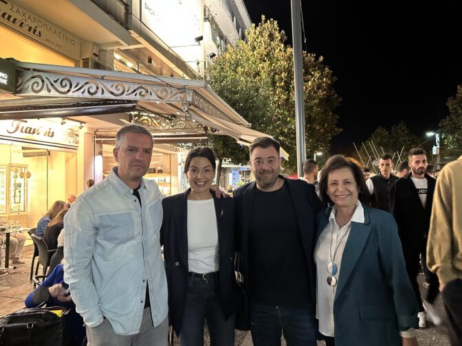 Η Μαρίνα Κοντοτόλη στο εκλογικό του Κουρέτα