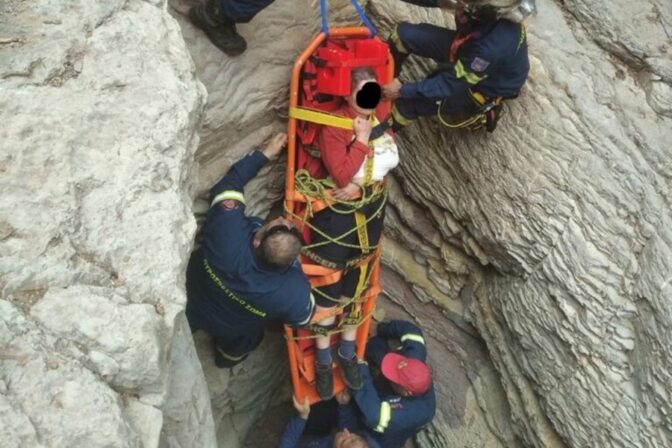 Τουρίστρια ανασύρθηκε από Φαράγγι