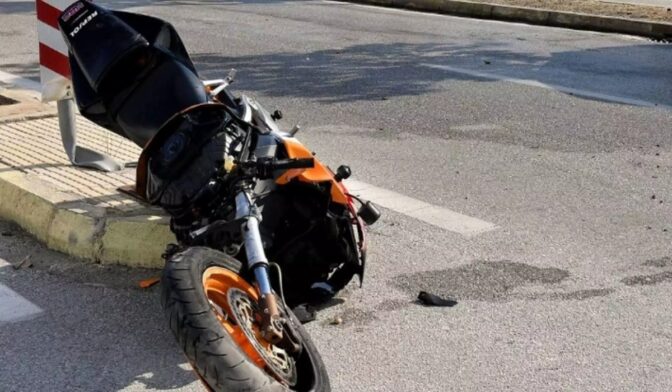 Σοβαρό τροχαίο με μηχανή στο δρόμο Λαμίας – Δομοκού