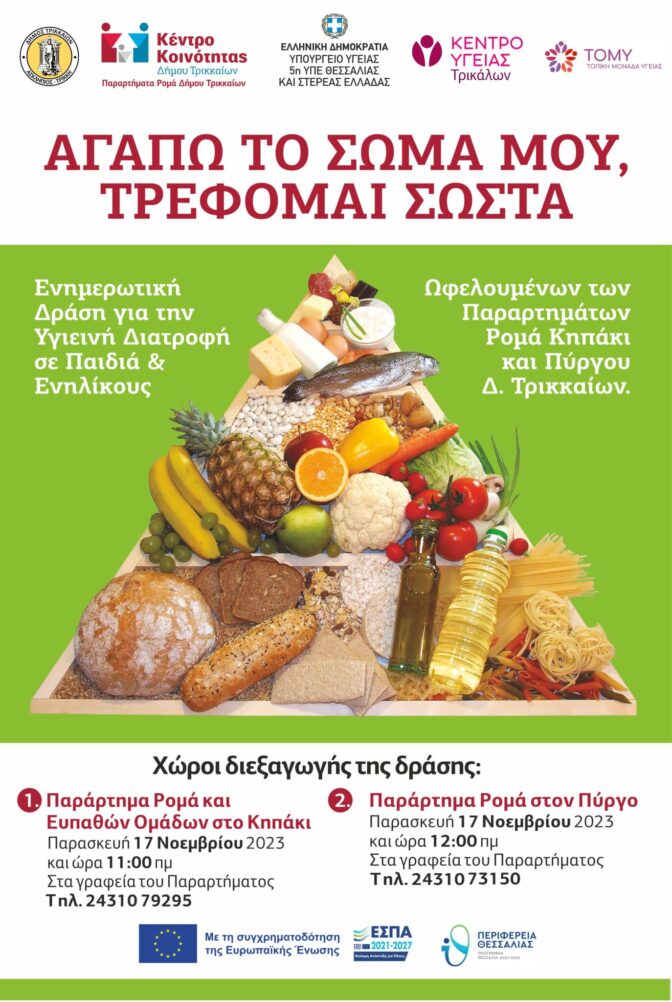 «Αγαπώ το σώμα μου, τρέφομαι σωστά»  