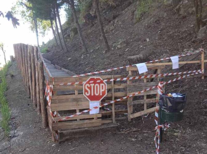 Κλειστή λόγω επισκευών η περιπατητική διαδρομή πέριξ του Φρουρίου