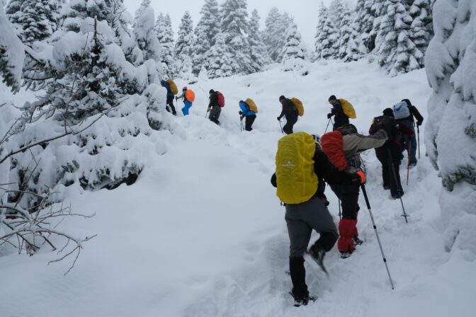 Σ.Π.ΟΡ.Τ: Πολυκοσμία στον χιονισμένο Κόζιακα