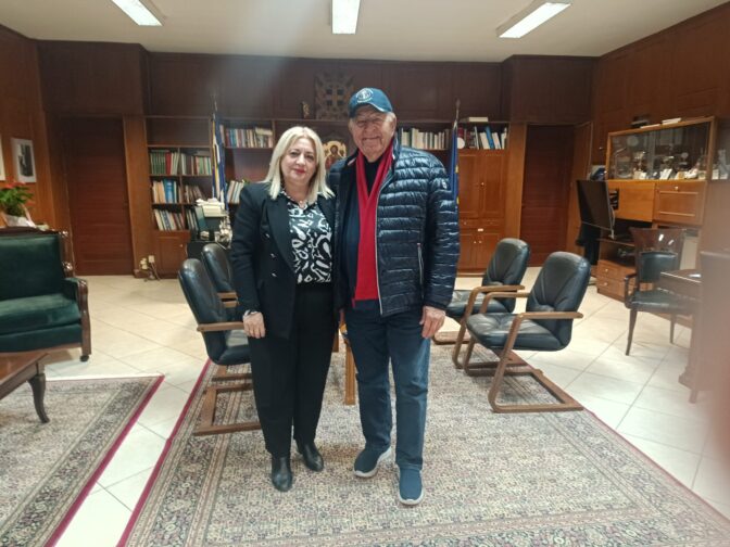 Επίσκεψη στο γραφείο της Χρύσας Ντιντή πραγματοποίησε ο Chris Spirou