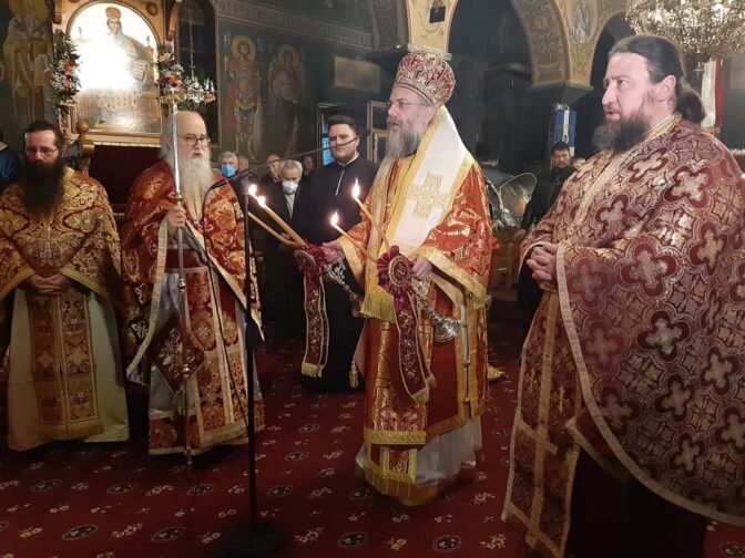 Το Σωματείο Ιεροψαλτών Τρικάλων στον πανηγυρικό εσπερινό στο Μικρό Κεφαλοβρυσο Τρικάλων