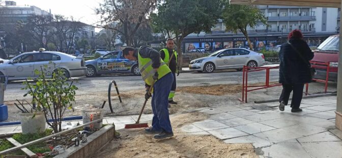 Συνεχίζονται τα έργα της ΔΕΥΑ στην πόλη των Τρικάλων 
