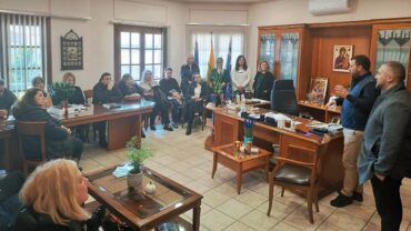 Τους εργαζομένους στη Δομή «Βοήθεια στο Σπίτι» συνάντησε ο Δήμαρχος Μετεώρων