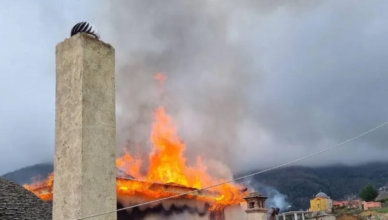 Πυρκαγιά σε Κελί της Σκήτης Αγίου Παντελεήμονος στο Άγιο Όρος