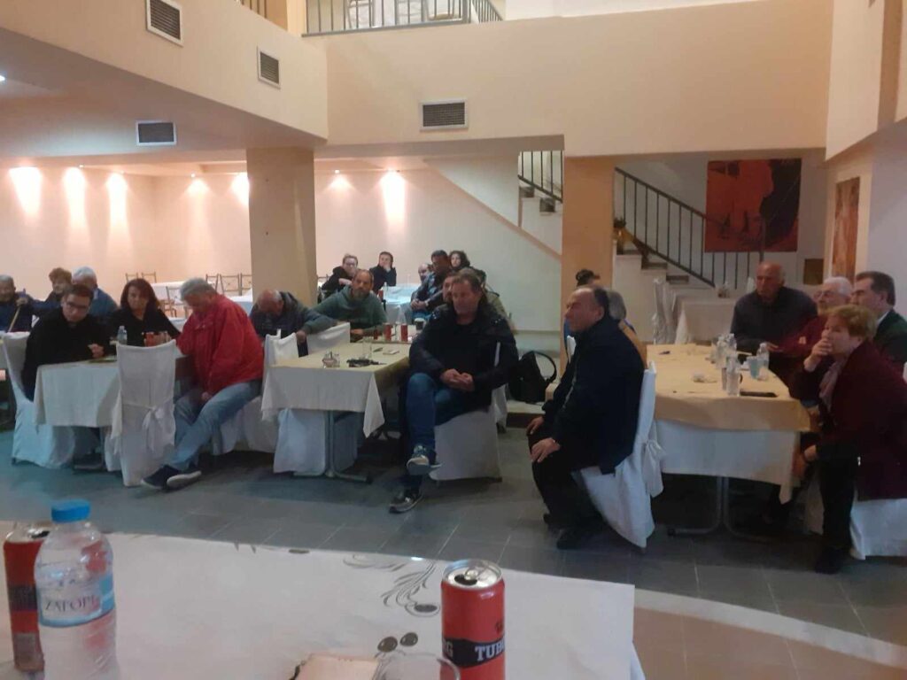 Πραγματοποιήθηκε η πλατιά σύσκεψη συντονισμού και κλιμάκωσης του αγώνα των πλημμυροπαθών 