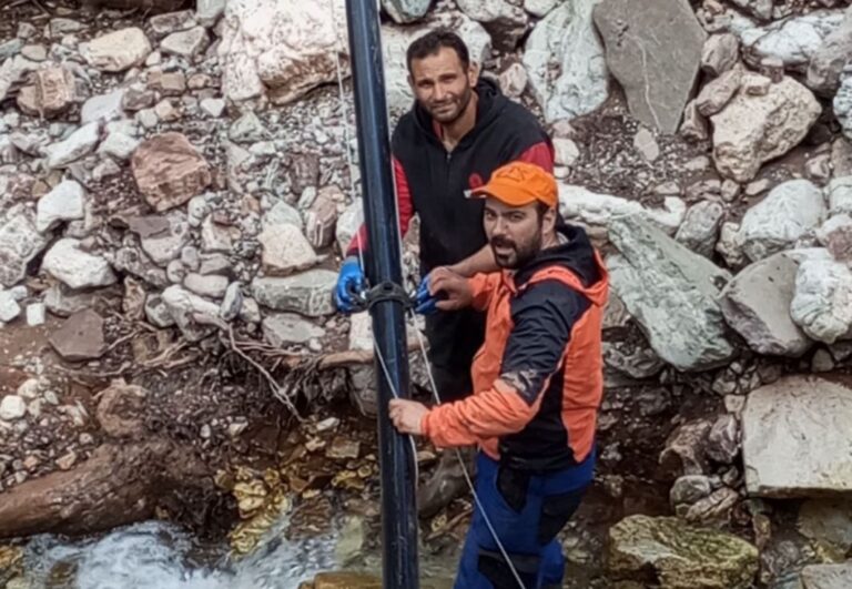 Αποκαταστάθηκε το δίκτυο ύδρευσης στην Αηδόνα μετά από 45 ημέρες εργασιών (ΦΩΤΟ)