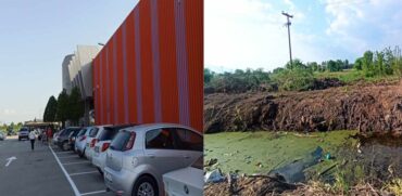 «Ανοιχτό» Jumbo με φόντο ποτάμι... σκουπιδιών (ΦΩΤΟ)