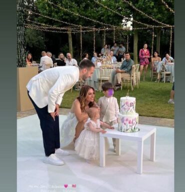 Κώστας Φορτούνης και Ιωάννα Καταραχιά βάφτισαν την κόρη τους