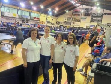 Και ομάδα του Ελληνικού Ερυθρού Σταυρού στο 13ο Πανελλήνιο Πρωτάθλημα Πινγκ-Πονγκ