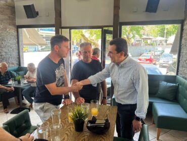 Στην Πύλη ο Κώστας Σκρέκας για επαφές με τους Πορτινούς (ΦΩΤΟ)