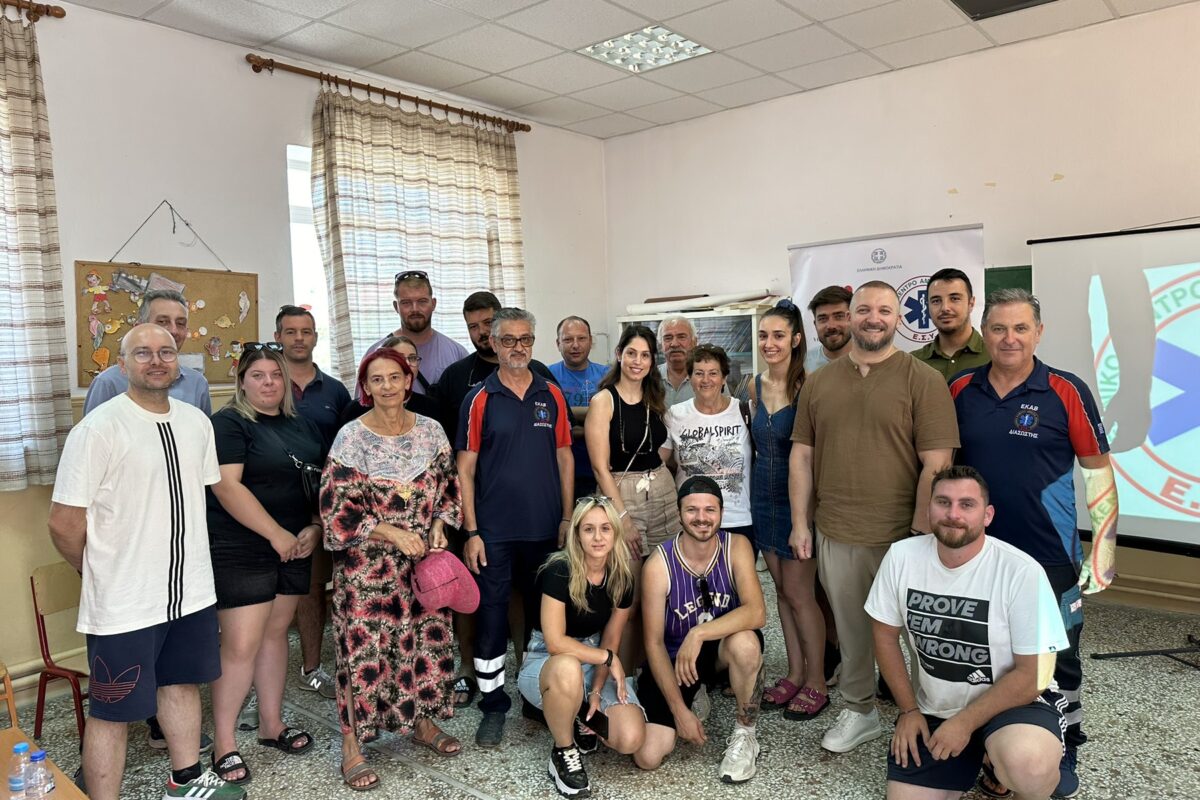 Εκπαίδευση Πρώτων Βοηθειών στην Ασπροκκλησιά από τον Δήμο Μετεώρων και το ΕΚΑΒ