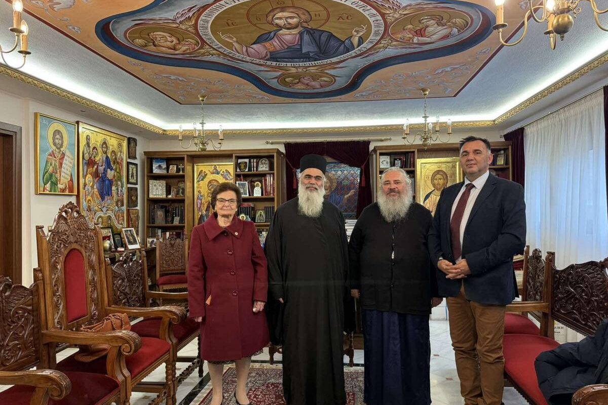 Επίσκεψη του προέδρου των Ιεροψαλτών Τρικάλων Υποψ. Δρ. Αθανασίου Γ. Δημητρίου στον μητροπολίτη Λαγκαδά κ. Πλάτωνα