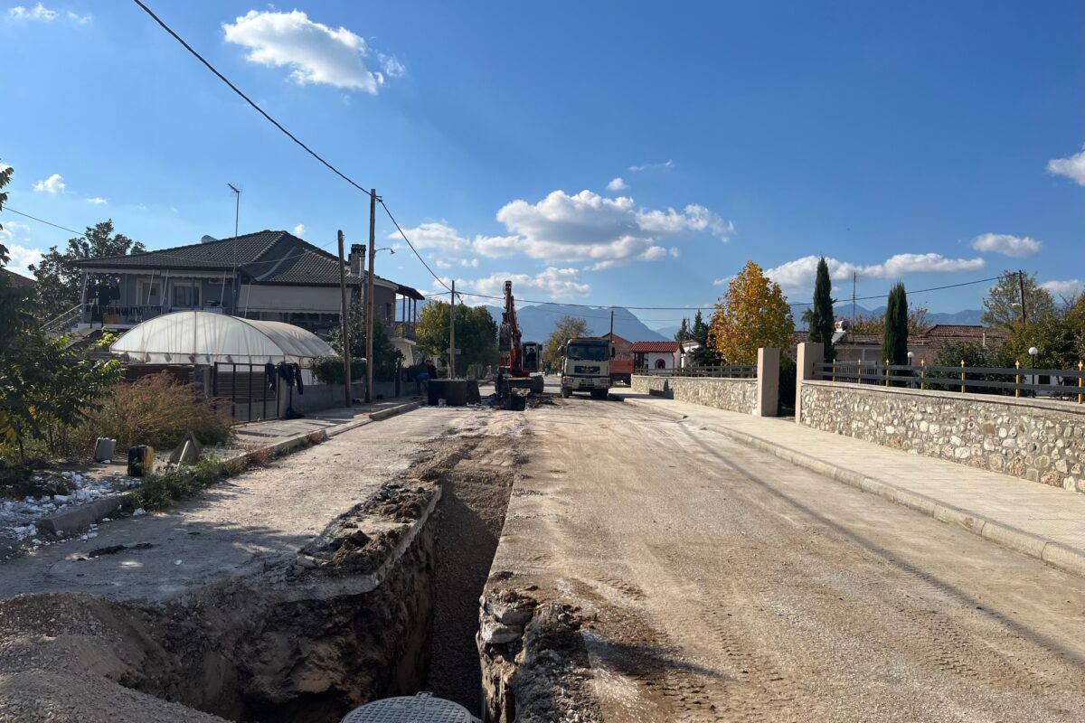 Σε εξέλιξη το έργο “Δικτυα Ακαθαρτων Γελανθη – Λαζαρινα”