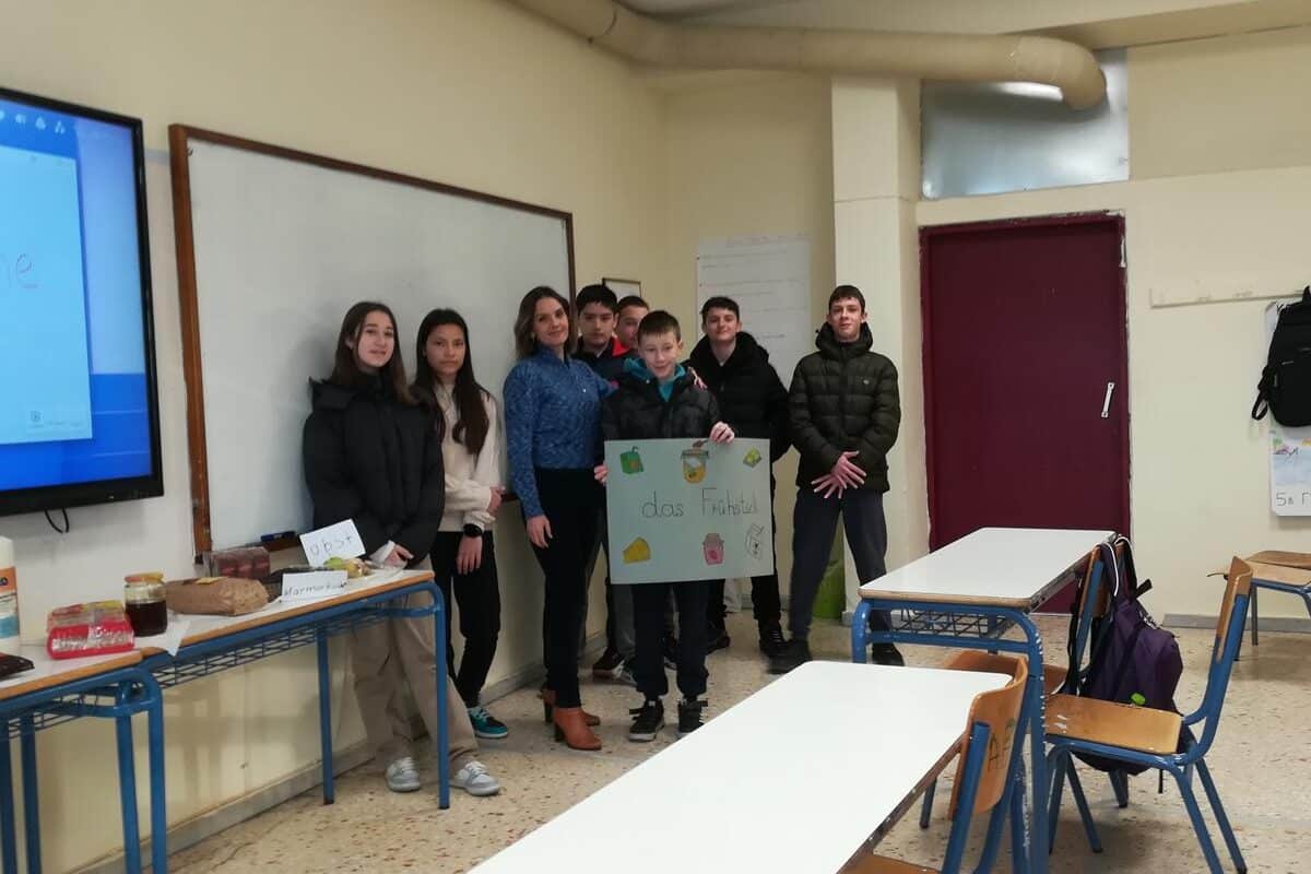 Στο 5ο Γυμνάσιο Τρικάλων μαθαίνουμε Γερμανικά με γεύσεις Deutsches Fruestueck