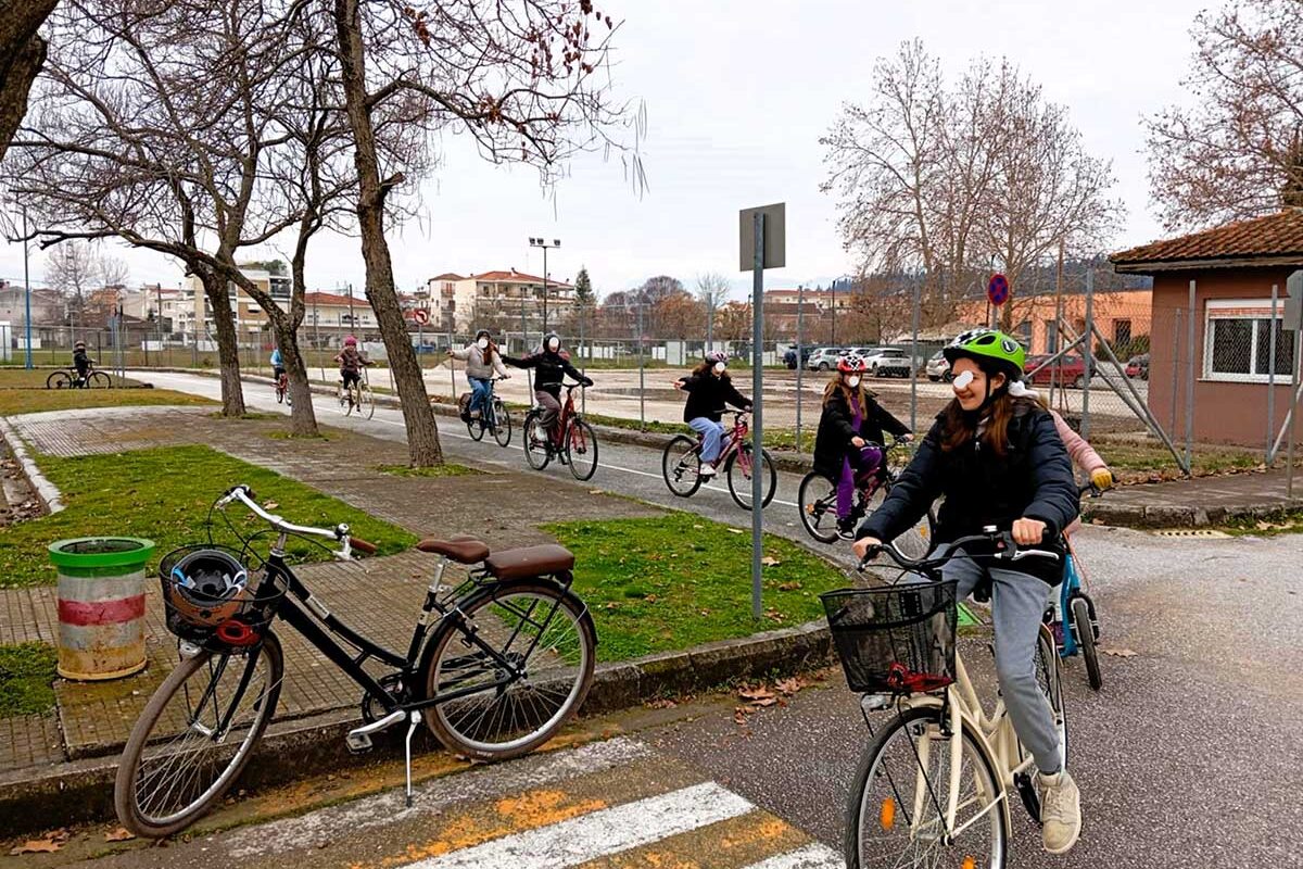 Ποδηλατική ασφάλεια προς και εντός του Πάρκου Κυκλοφοριακής Αγωγής του Δ. Τρικκαίων 