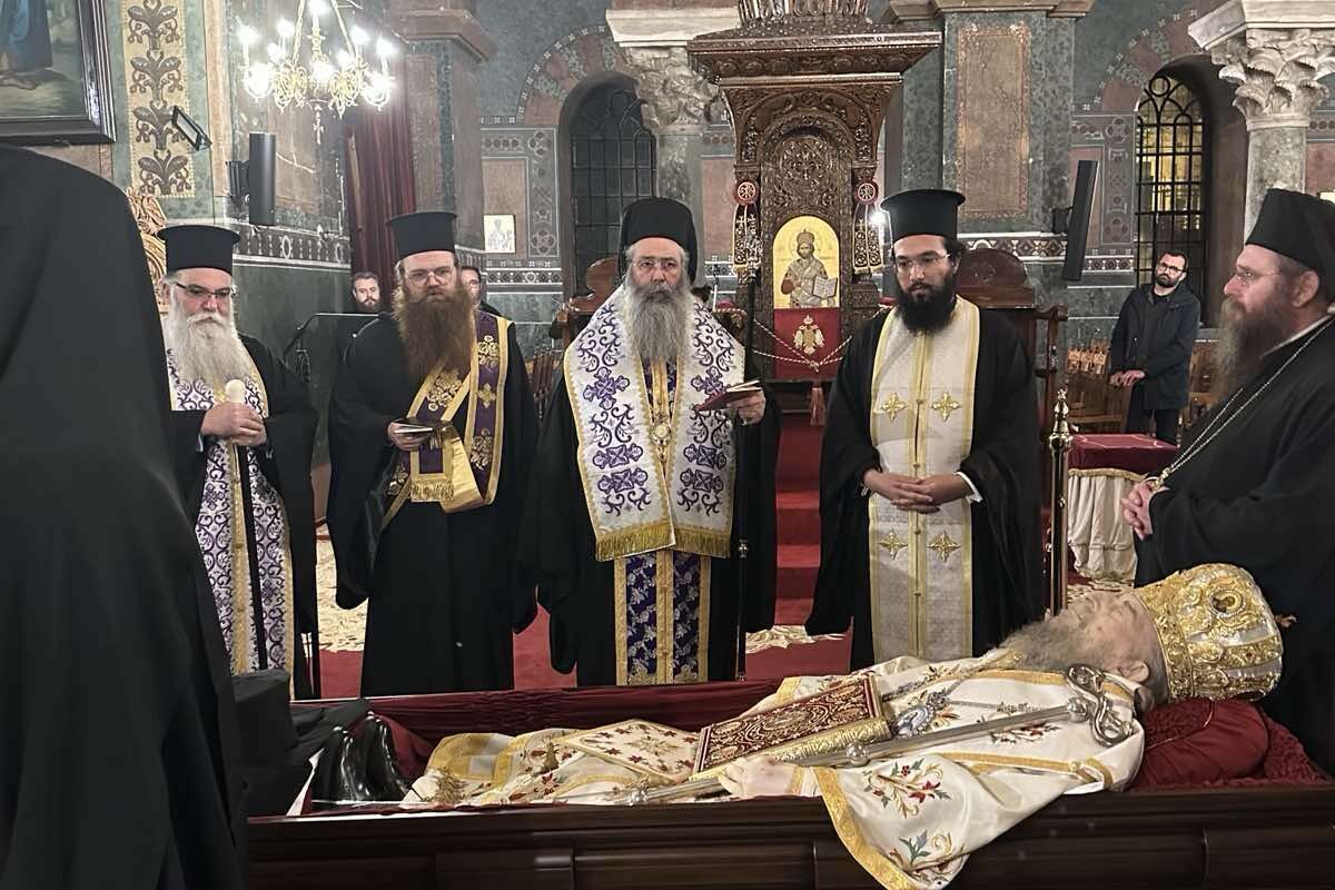 Ο Μητροπολίτης Κίτρους Γεώργιος Τέλεσε Τρισάγιο στον Μητροπολίτη Άνθιμο
