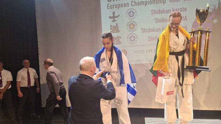 Δεύτερη η Κωνσταντίνα Λιούλιου στο Πανευρωπαϊκό πρωτάθλημα Shidokan Karate